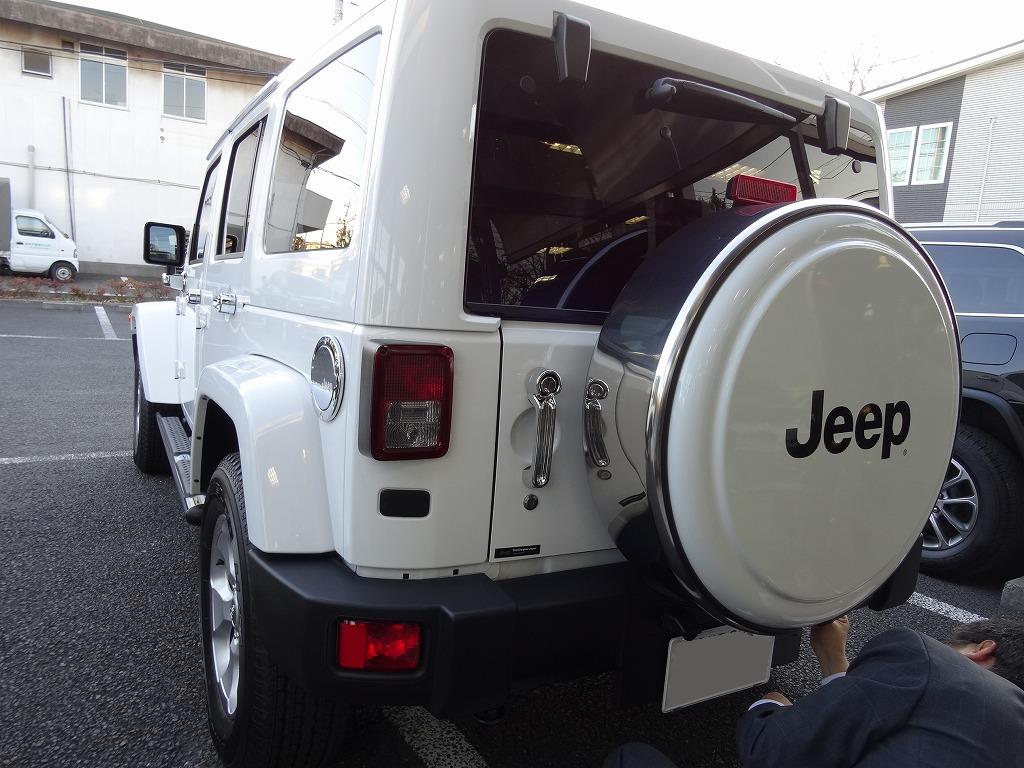 Jeep ラングラー背面タイヤ ハードカバー